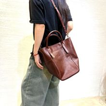 2211 genuine leather large shopping tote