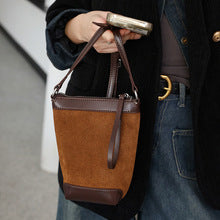 2599 vintage mini suede bucket bag